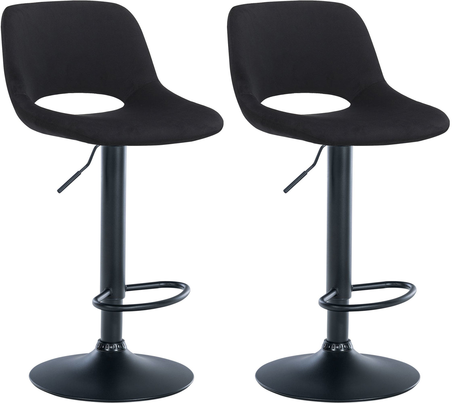 2er Set Barhocker Camden Samt