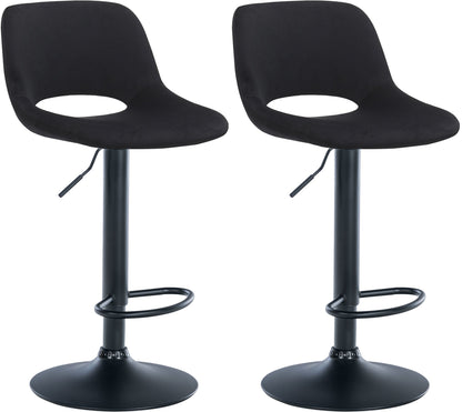2er Set Barhocker Camden Samt