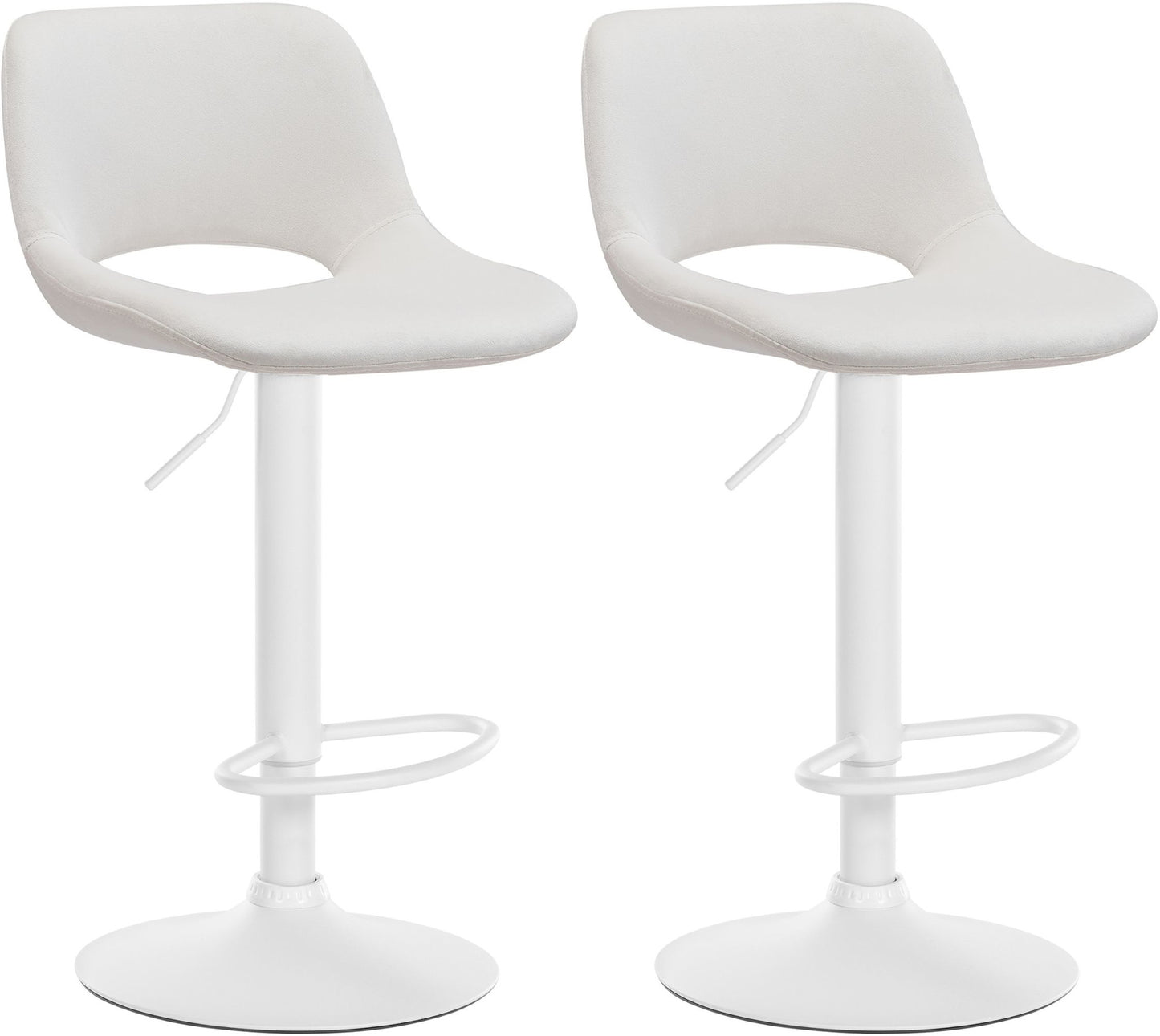 2er Set Barhocker Camden Samt