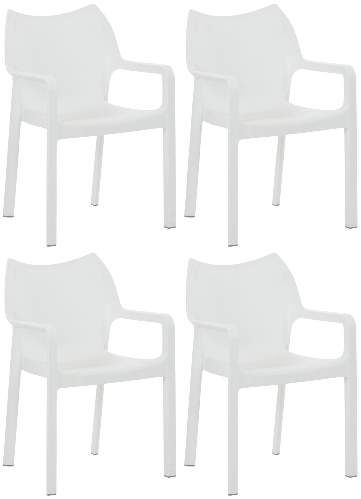 4er Set Gartenstühle Diva mit Armlehne