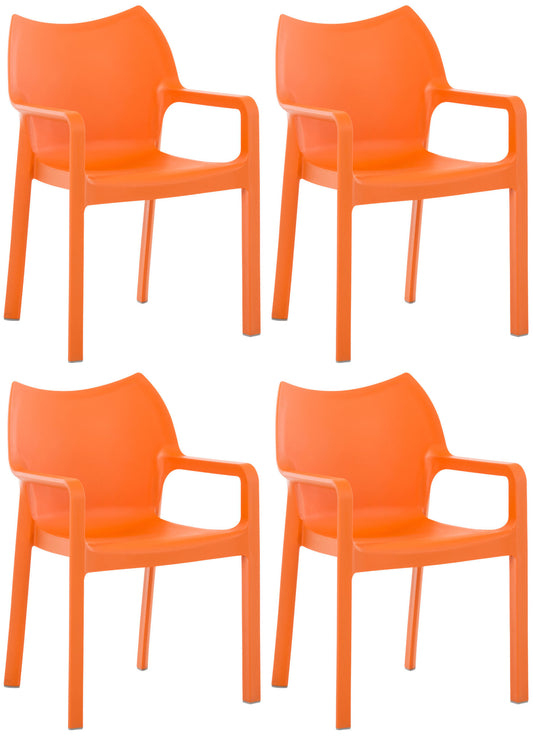 4er Set Gartenstühle Diva mit Armlehne