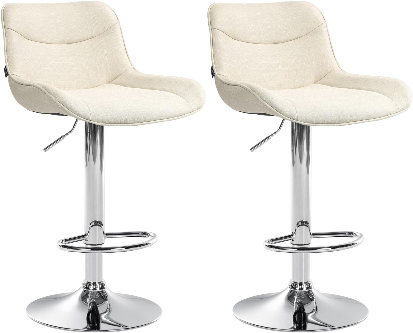 2er Set Barhocker Vonore Stoff