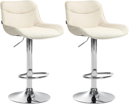 2er Set Barhocker Vonore Stoff