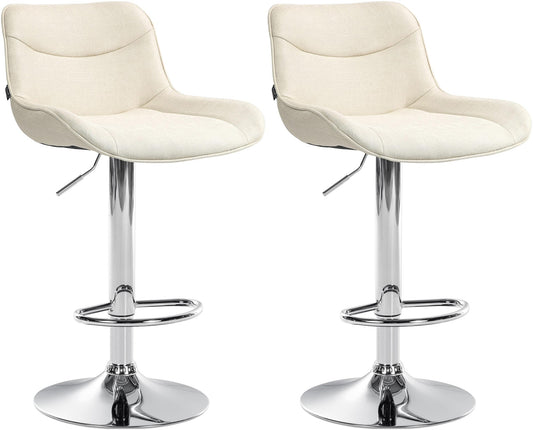 2er Set Barhocker Vonore Stoff