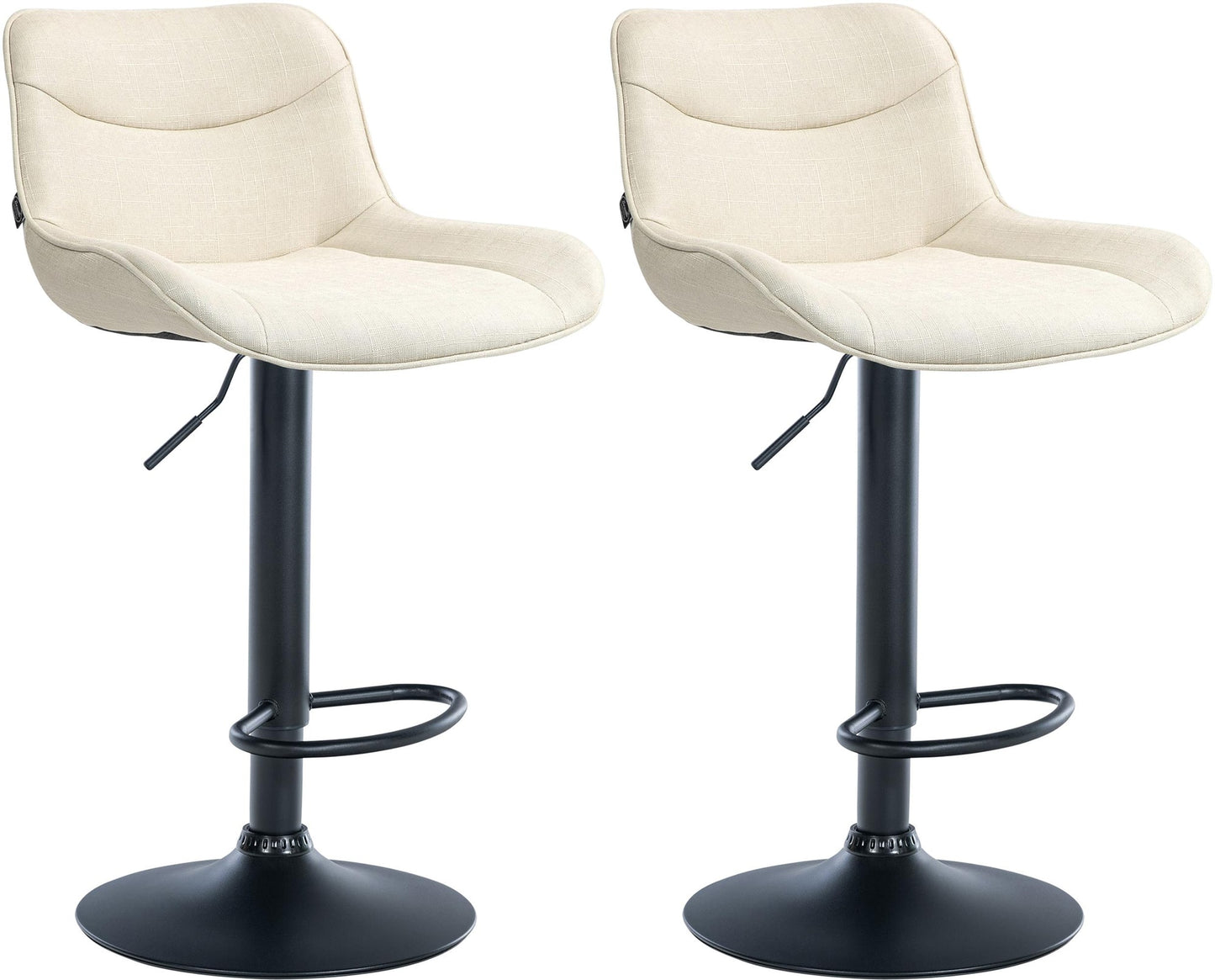 2er Set Barhocker Vonore Stoff