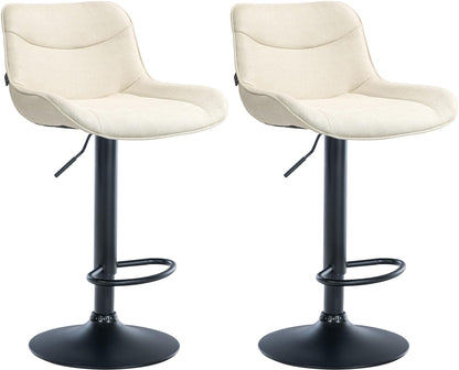 2er Set Barhocker Vonore Stoff