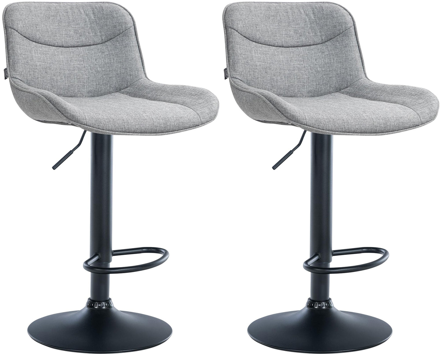 2er Set Barhocker Vonore Stoff