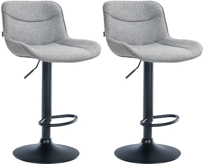 2er Set Barhocker Vonore Stoff