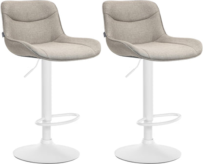 2er Set Barhocker Vonore Stoff