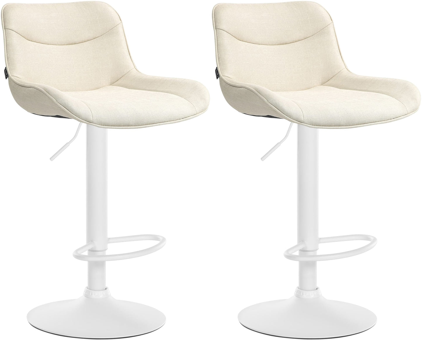 2er Set Barhocker Vonore Stoff