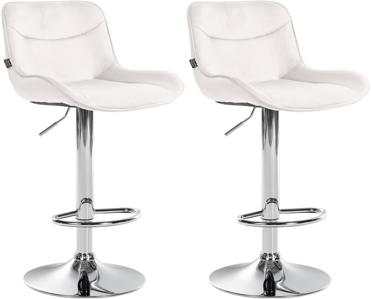 2er Set Barhocker Vonore Samt