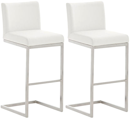 2er Set Barhocker Paros Kunstlederbezug