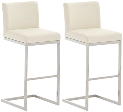2er Set Barhocker Paros Kunstlederbezug