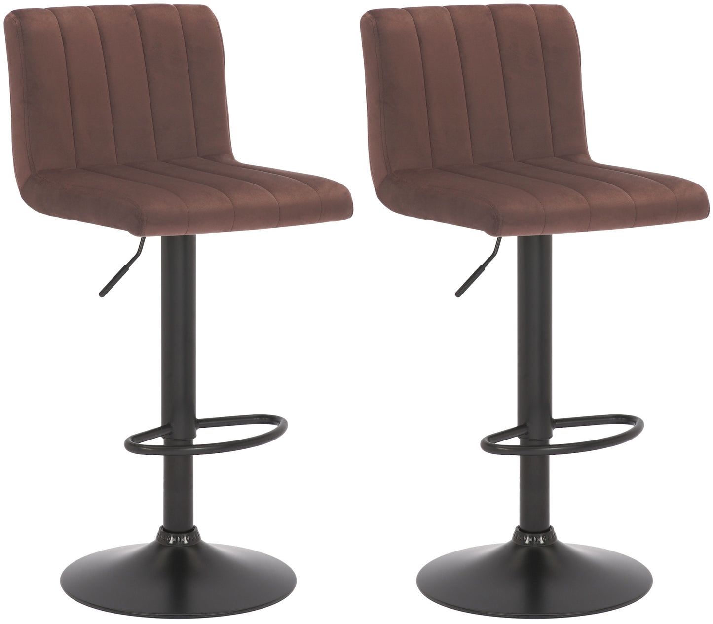 2er Set Barhocker Jamie Samt