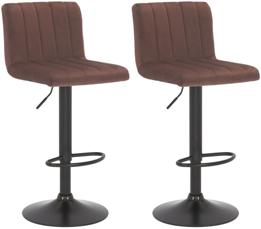 2er Set Barhocker Jamie Samt