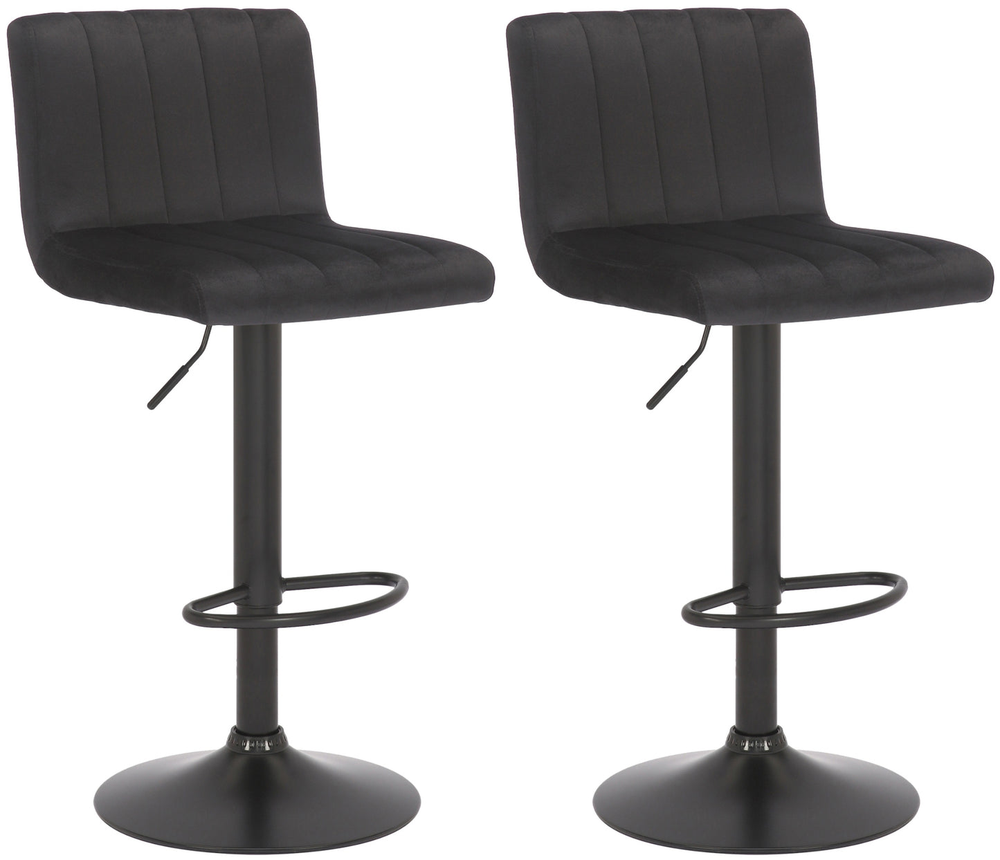 2er Set Barhocker Jamie Samt