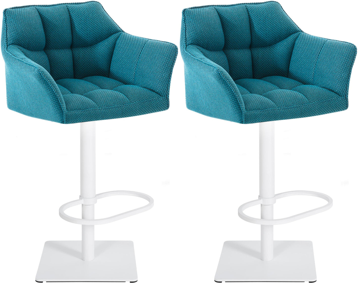 2er Set Barhocker Damaso Stoffbezug