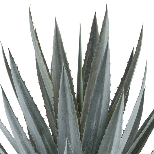 Kunstpflanze Agave Tequilana 110 cm grüngrau im grauen Kunststofftopf 27x27 cm