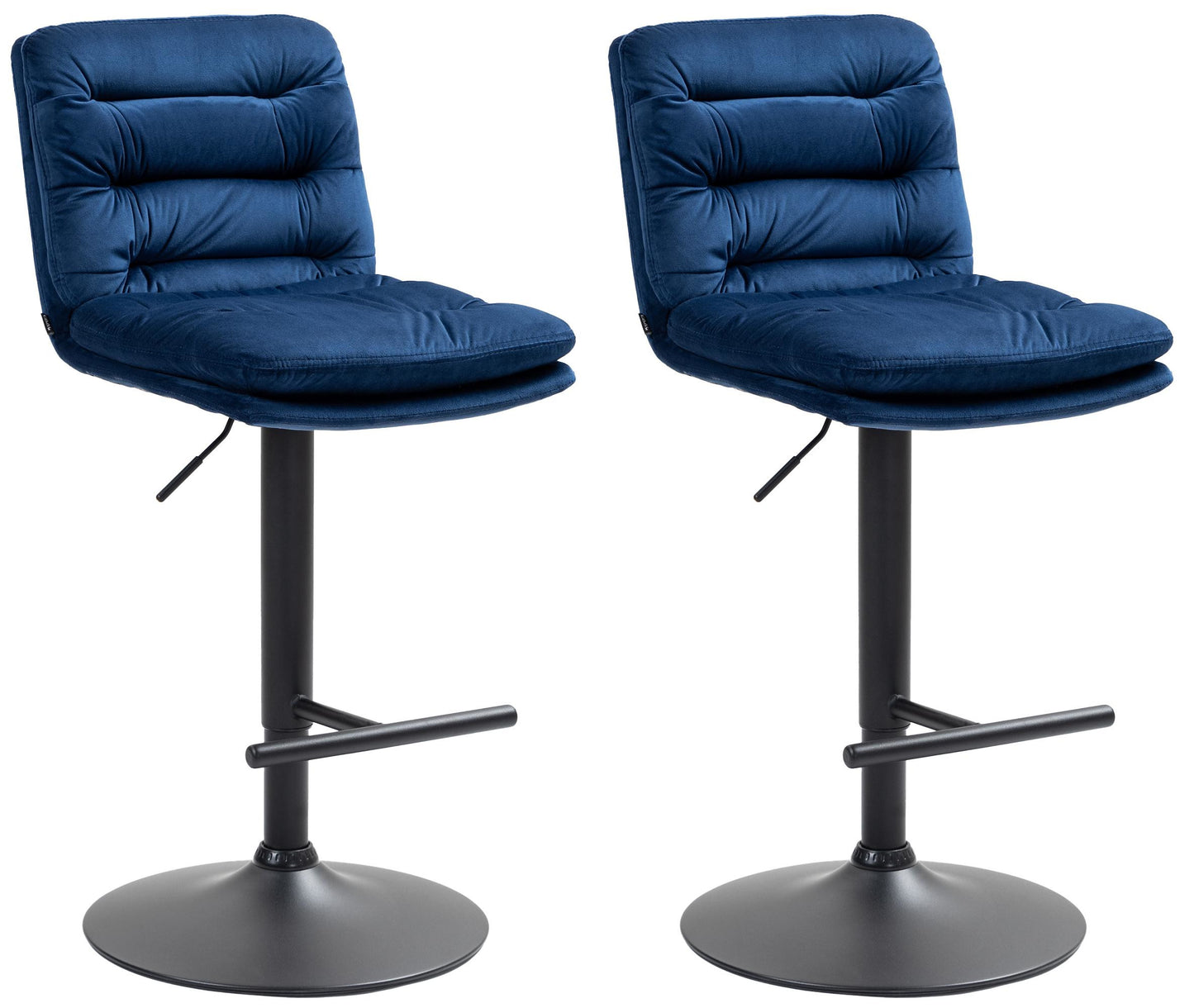 2er Set Barhocker Damar Samt