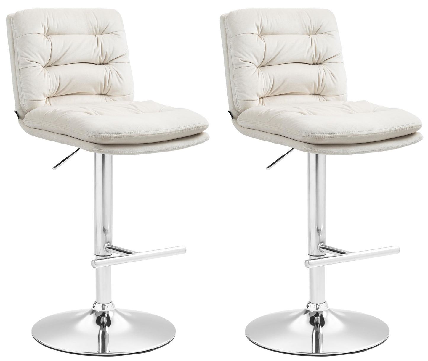 2er Set Barhocker Damar Samt