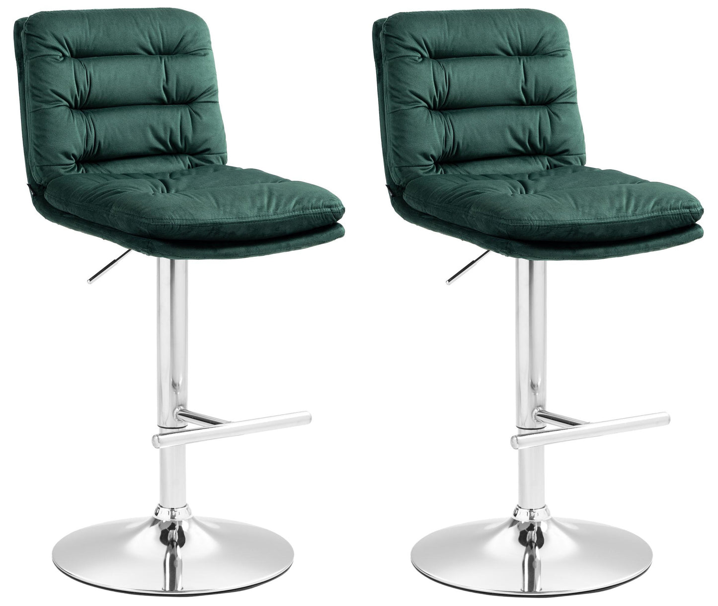 2er Set Barhocker Damar Samt