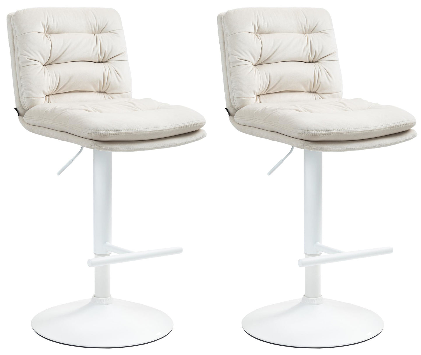 2er Set Barhocker Damar Samt