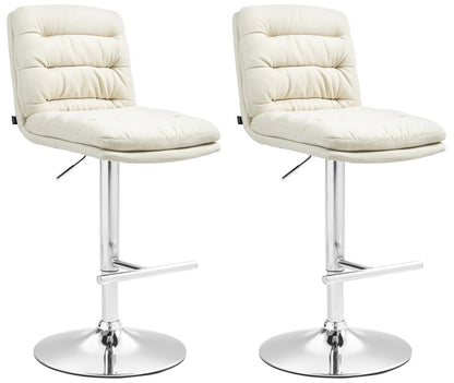 2er Set Barhocker Damar Stoff