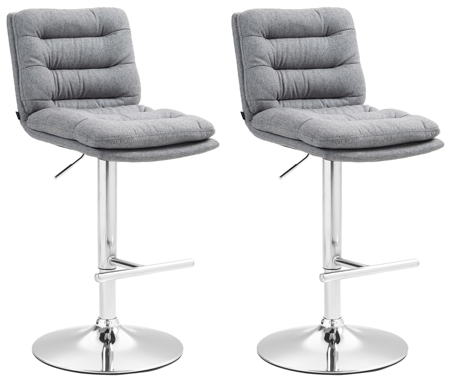 2er Set Barhocker Damar Stoff