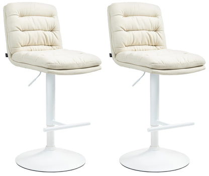 2er Set Barhocker Damar Stoff