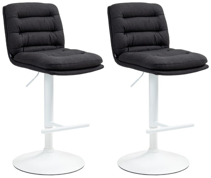 2er Set Barhocker Damar Stoff