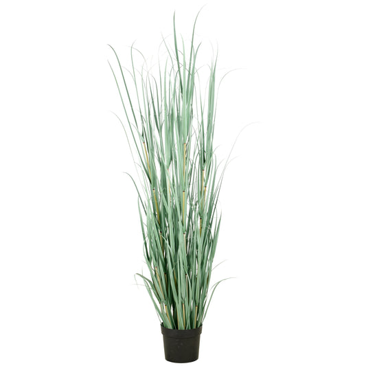 Cortaderiagras Kunstpflanze 175 cm grüngrau mit UV-Schutz im Kunststofftopf 22x18 cm langlebigpflegeleicht