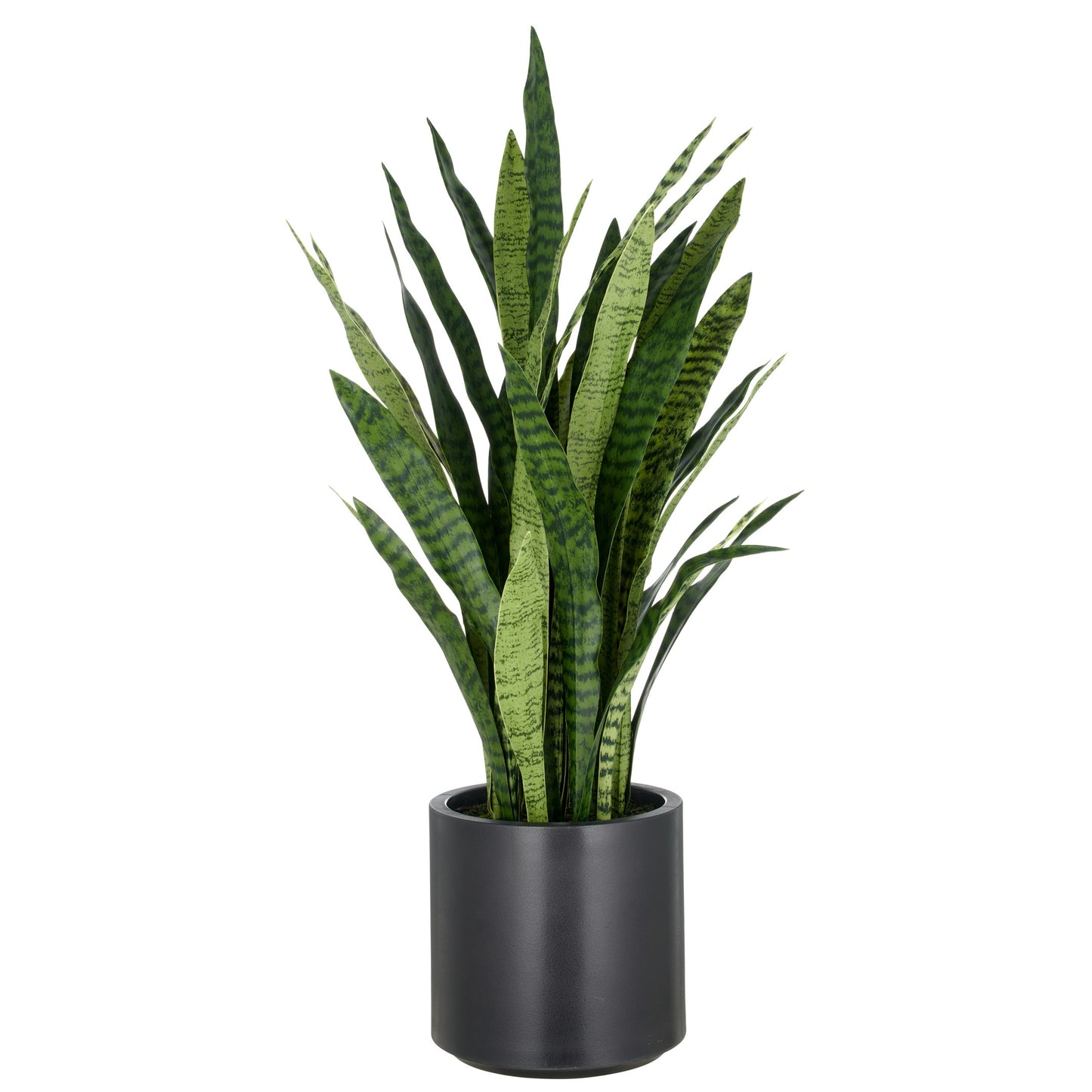 Sansevieria zeylanica Kunstpflanze 105cm im anthrazit Kunststofftopf 26,5x27cm mit Erde