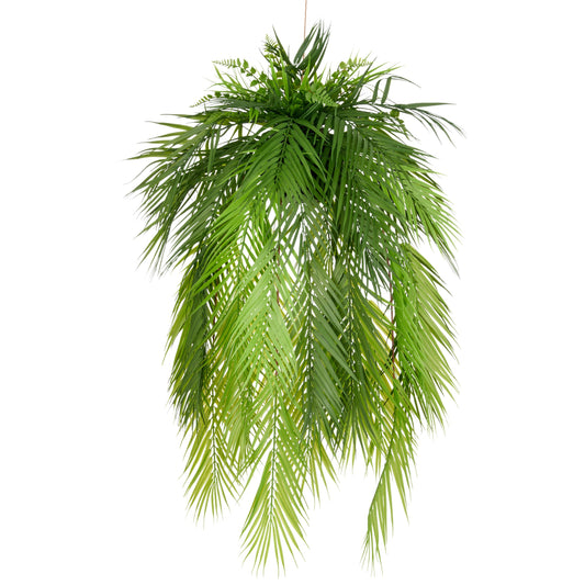 Dekohänger Palmwedel aus Kunststoff grün 100 Stück Ø 50cm, künstliche Pflanzen Deko