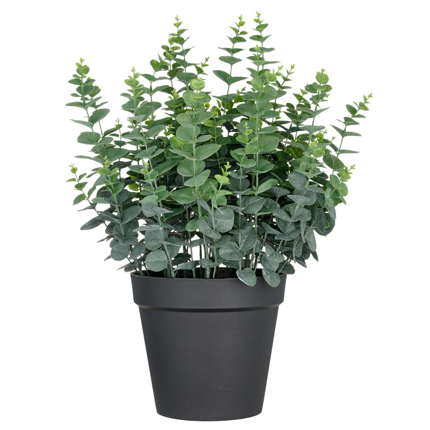 Eukalyptus Gunnii XXL 70 cm grün, UV-beständige Kunstpflanze im Kunststofftopf 28x25 cm