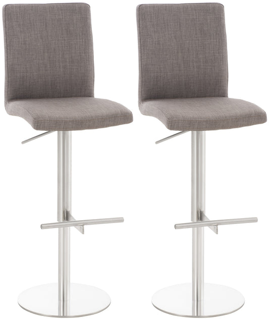 2er Set Barhocker Cadiz Stoffbezug