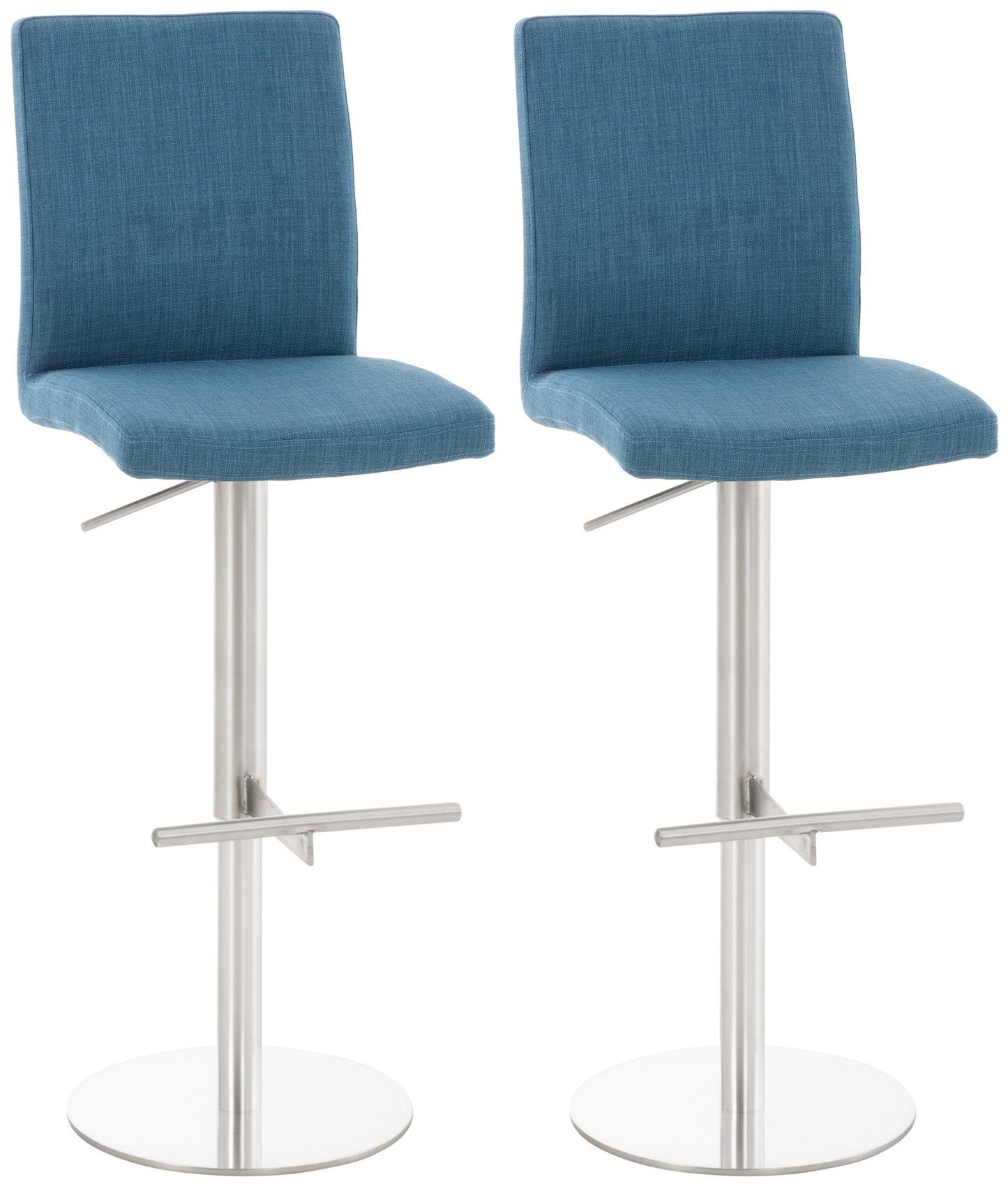 2er Set Barhocker Cadiz Stoffbezug