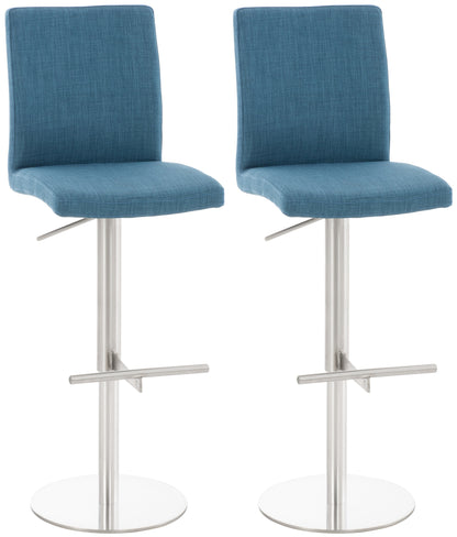 2er Set Barhocker Cadiz Stoffbezug