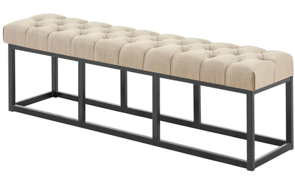 Sitzbank Amun Stoff Schwarz