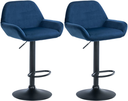 2er Set Barhocker Braga Samt