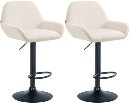 2er Set Barhocker Braga Samt