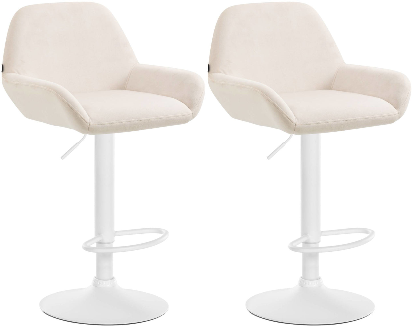 2er Set Barhocker Braga Samt