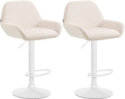 2er Set Barhocker Braga Samt