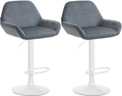 2er Set Barhocker Braga Samt