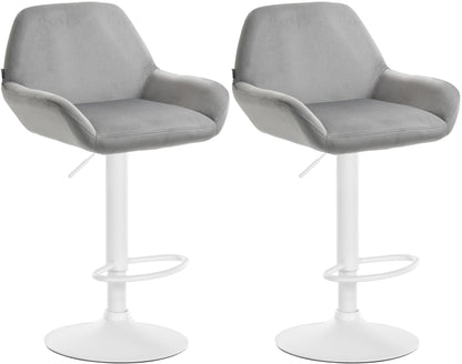 2er Set Barhocker Braga Samt