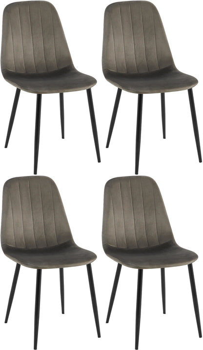 4er Set Esszimmerstuhl Baxter Samt
