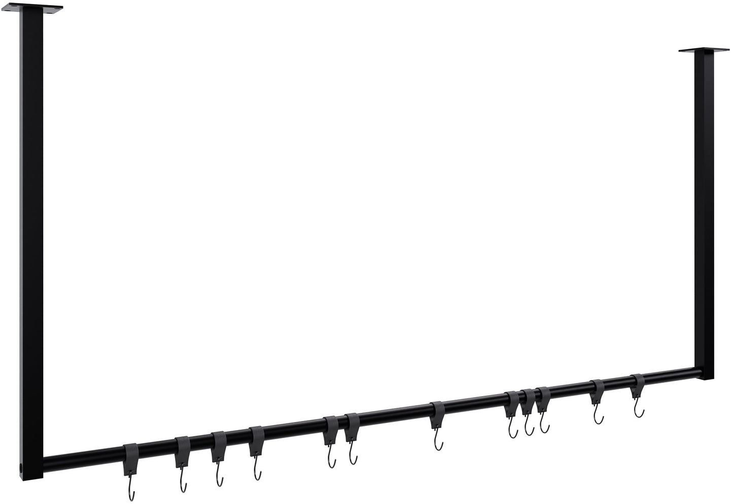 Kleiderstange Fenton mit 12 Kleiderhaken