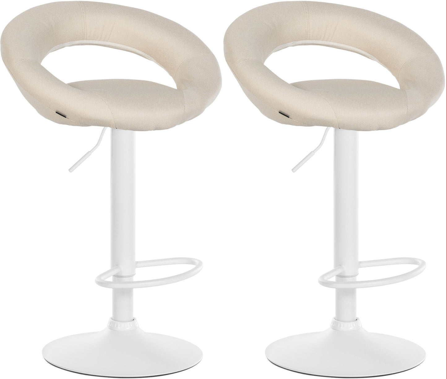 2er Set Barhocker Olinda Stoff