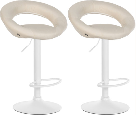 2er Set Barhocker Olinda Stoff