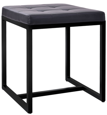 Sitzhocker Barci mit schwarzem Gestell