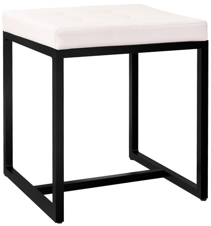 Sitzhocker Barci mit schwarzem Gestell